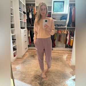 North face lavender sweat pants